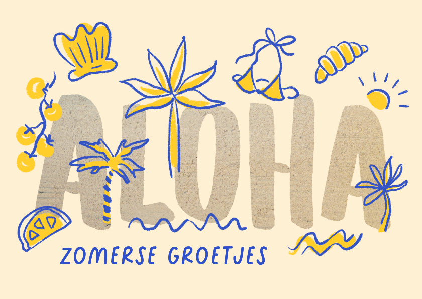 Vakantiekaarten - Vakantiekaart zomerse groetjes 