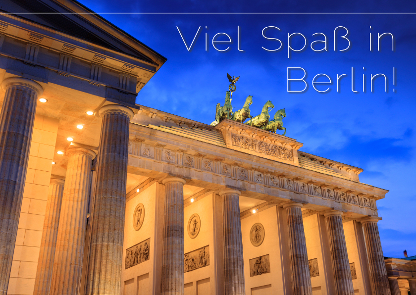 Vakantiekaarten - Viel Spaß in Berlin!