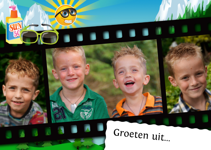YVON groeten uit bergen vakantie zonnig - Vakantiekaarten Vakantiekaarten - YVON groeten uit bergen vakantie zonnig