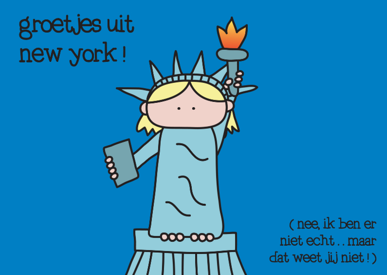 Zomaar Groetjes New York - Vakantiekaarten Vakantiekaarten - Zomaar Groetjes New York