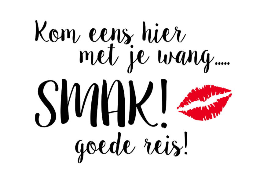 Zomaar kaart Goede reis - Vakantiekaarten Vakantiekaarten - Zomaar kaart Goede reis