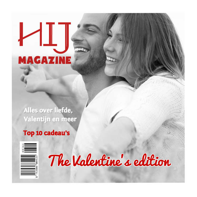 Magazine kaart voor mannen - DH - Valentijnskaarten Valentijnskaarten - Magazine kaart voor mannen - DH