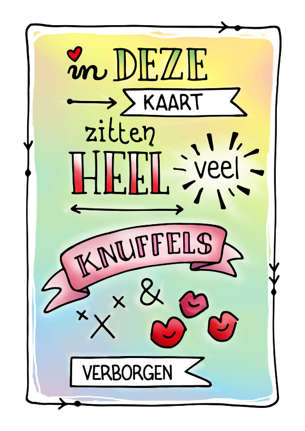 Valentijn knuffels en kusjes - Valentijnskaarten Valentijnskaarten - Valentijn knuffels en kusjes