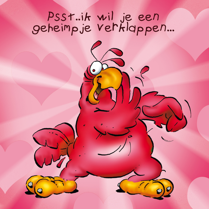 Valentijn Rocco psssssst-RN - Valentijnskaarten Valentijnskaarten - Valentijn Rocco psssssst-RN