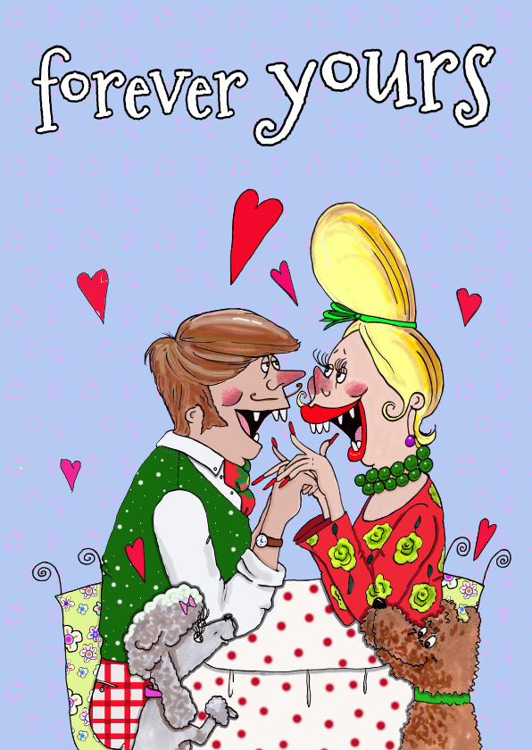 Valentijnskaarten - Valentijnskaart Forever yours 