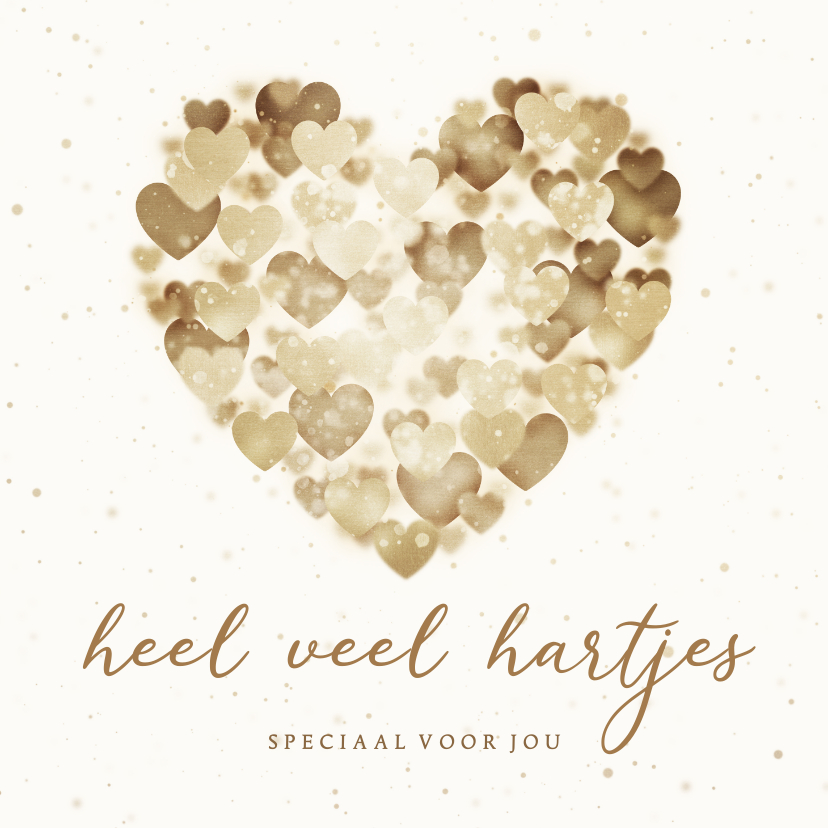 Valentijnskaarten - Valentijnskaart heel veel hartjes speciaal voor jou