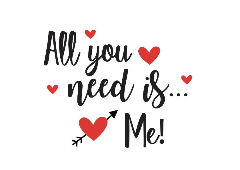 Valentijnskaarten - Valentijnskaart I need you more