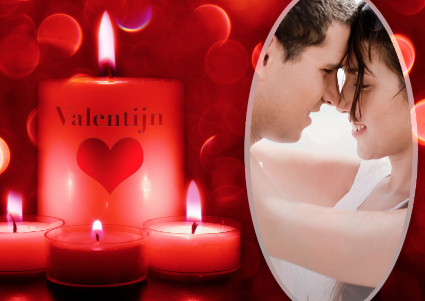 Valentijnskaart kaarsen - BK - Valentijnskaarten Valentijnskaarten - Valentijnskaart kaarsen - BK