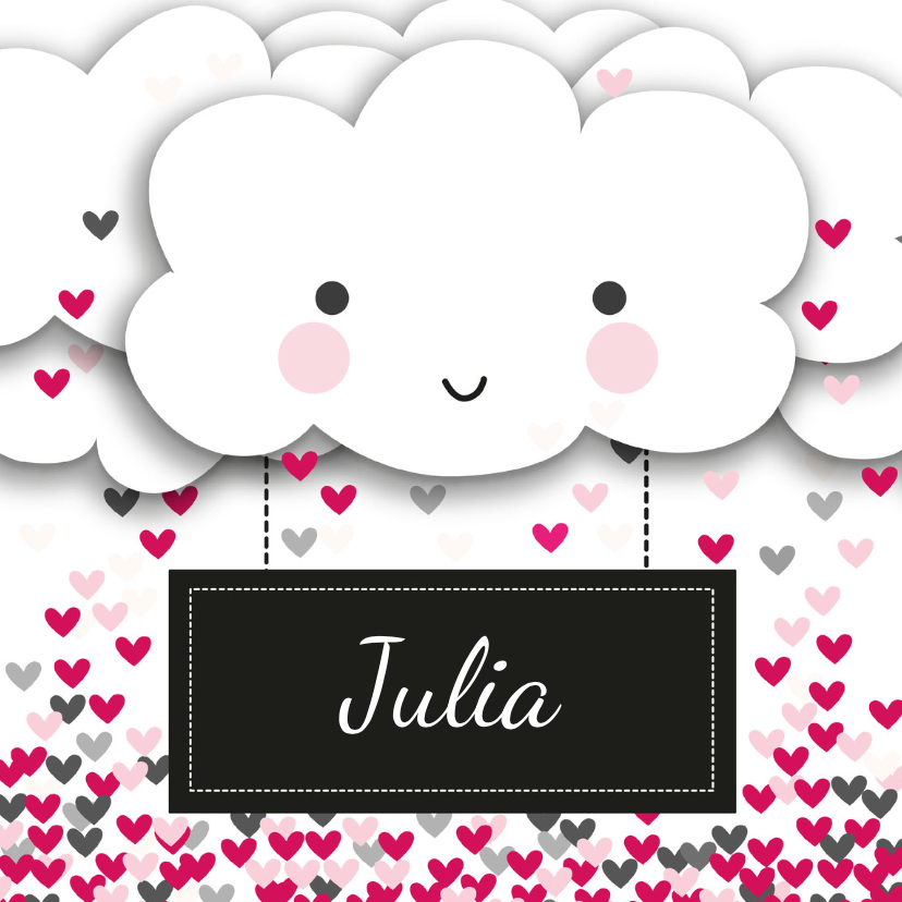Valentijnskaart wolken - Valentijnskaarten Valentijnskaarten - Valentijnskaart wolken