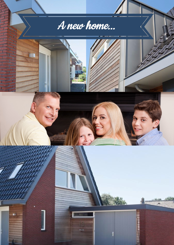 A new home... a new adress - BK - Verhuiskaarten Verhuiskaarten - A new home... a new adress - BK