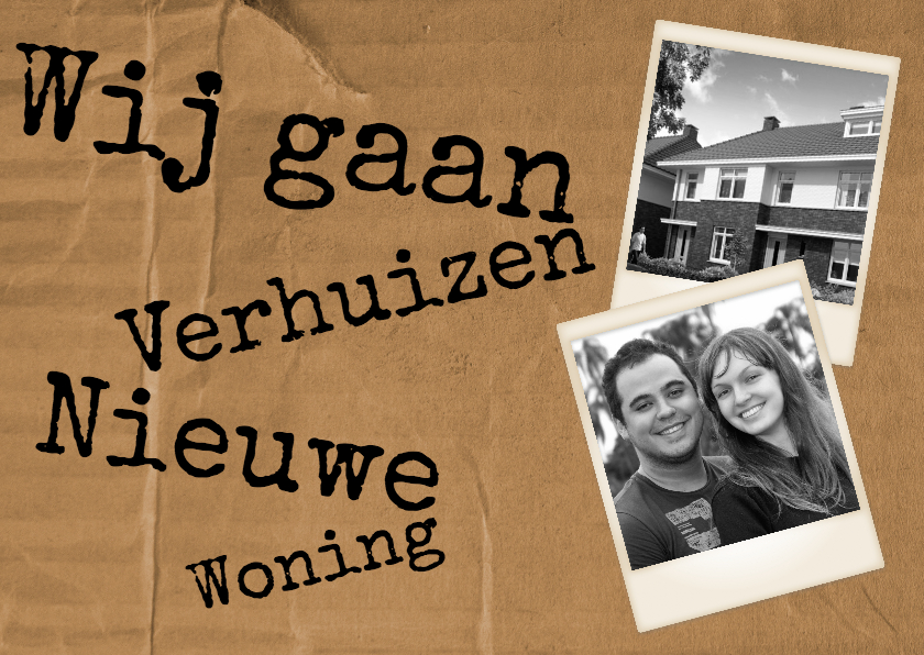 Nieuwe Woning - BK - Verhuiskaarten Verhuiskaarten - Nieuwe Woning - BK