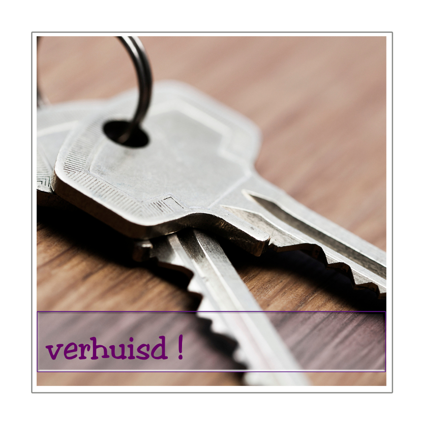 sleutels - Verhuiskaarten Verhuiskaarten - sleutels