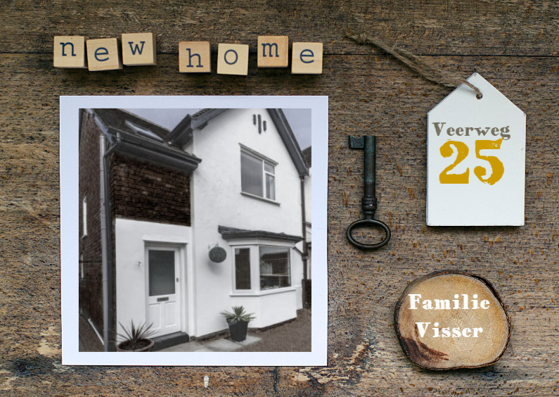 Verhuiskaart collage new home - Verhuiskaarten Verhuiskaarten - Verhuiskaart collage new home