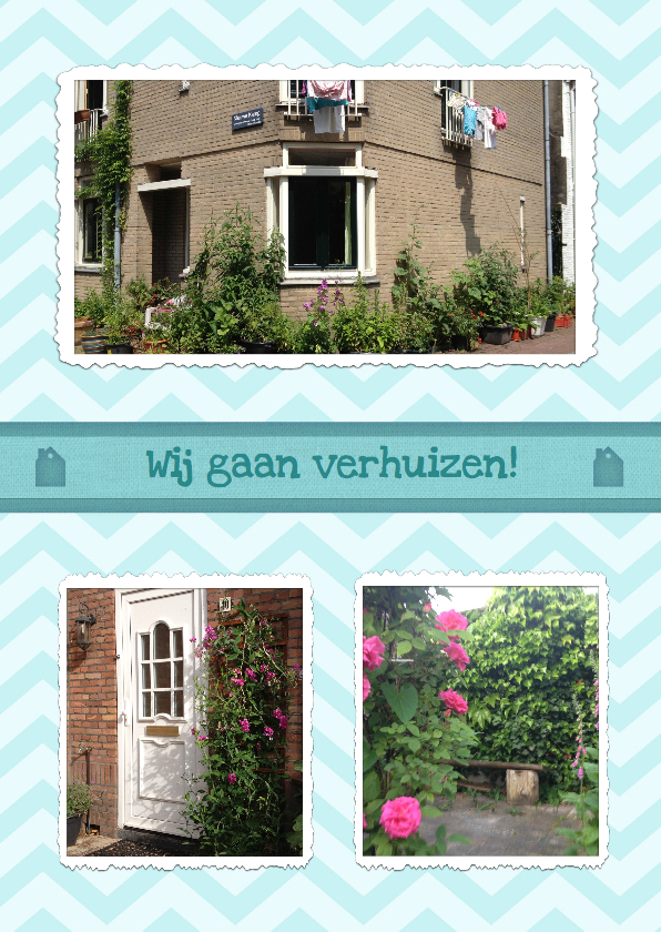 Verhuiskaart Foto Collage - Verhuiskaarten Verhuiskaarten - Verhuiskaart Foto Collage