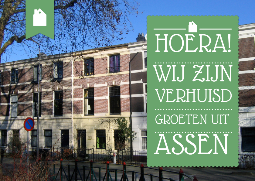 Verhuiskaart Foto Groeten Uit - Verhuiskaarten Verhuiskaarten - Verhuiskaart Foto Groeten Uit