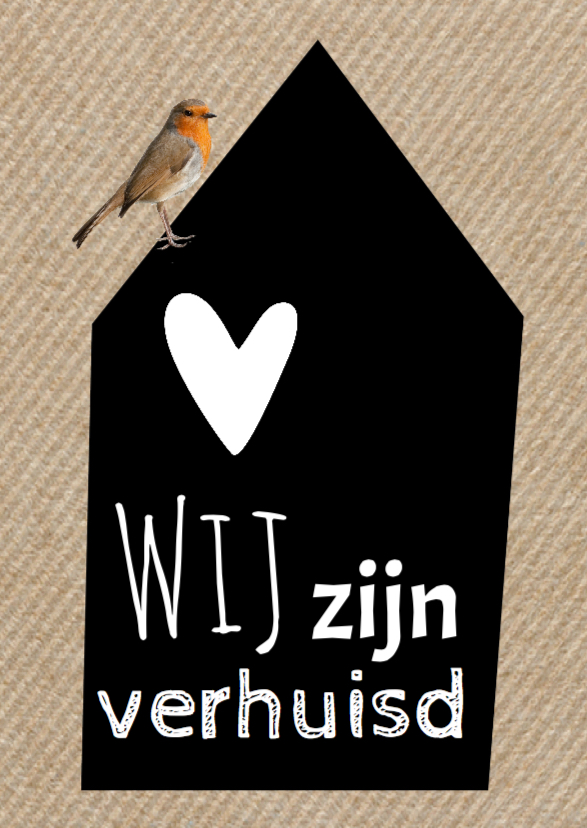 Verhuiskaart kraft - LO - Verhuiskaarten Verhuiskaarten - Verhuiskaart kraft - LO