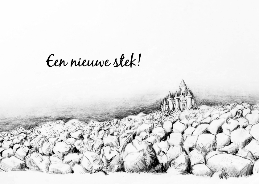 Verhuiskaart met kasteel - Verhuiskaarten Verhuiskaarten - Verhuiskaart met kasteel