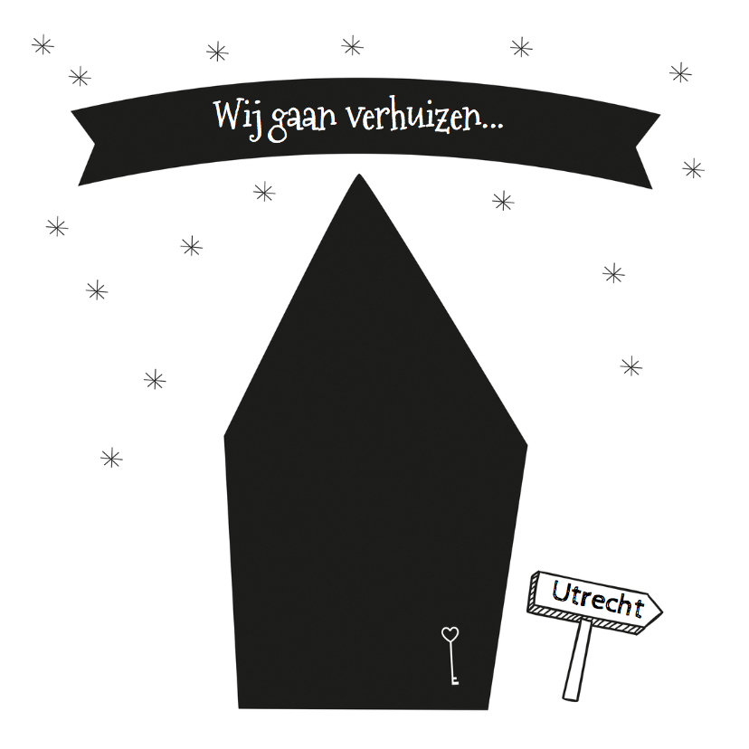 Verhuiskaart we nemen mee - Verhuiskaarten Verhuiskaarten - Verhuiskaart we nemen mee