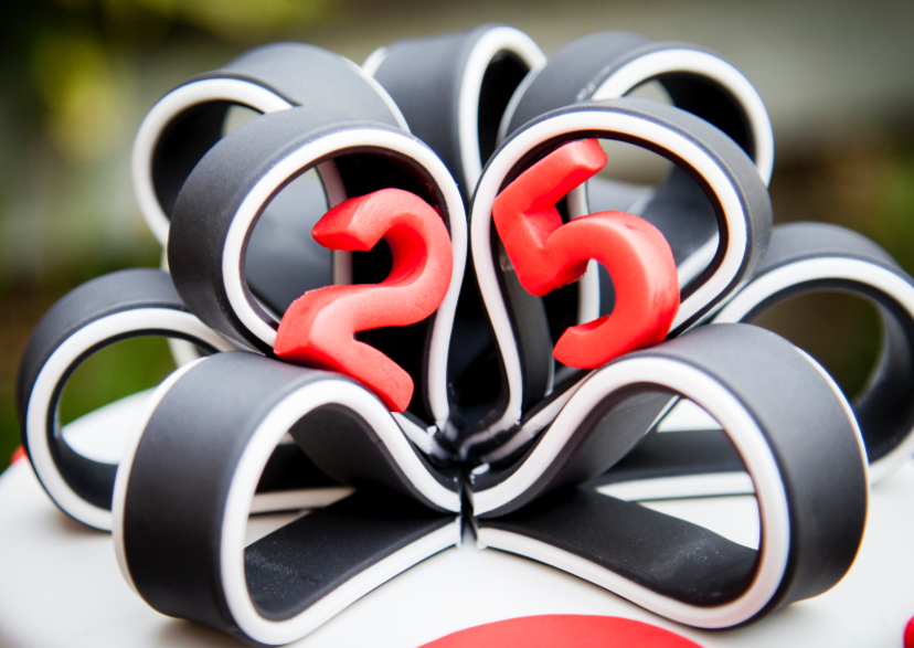 Nieuw 25 jaar strik - Verjaardagskaarten | Kaartje2go SB-36