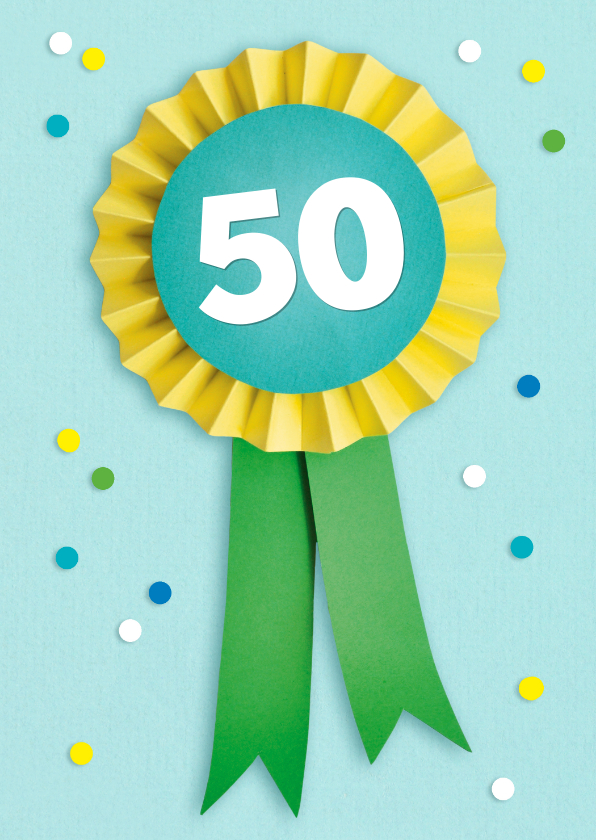 Verjaardagskaarten - 50 jaar vaantje