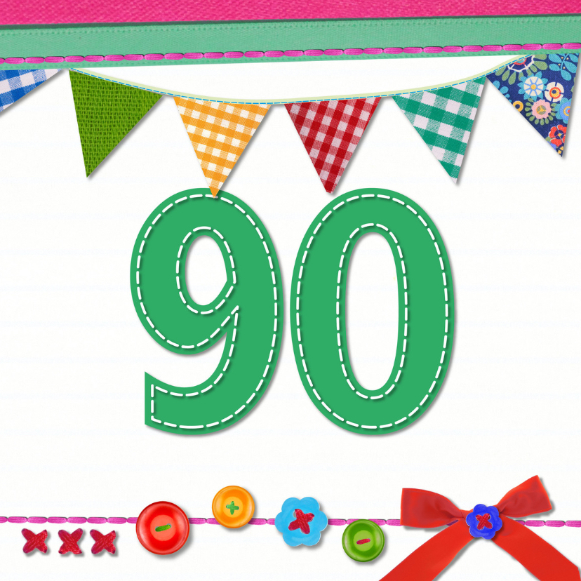 Verjaardagskaarten - 90 jaar verjaardag -BF