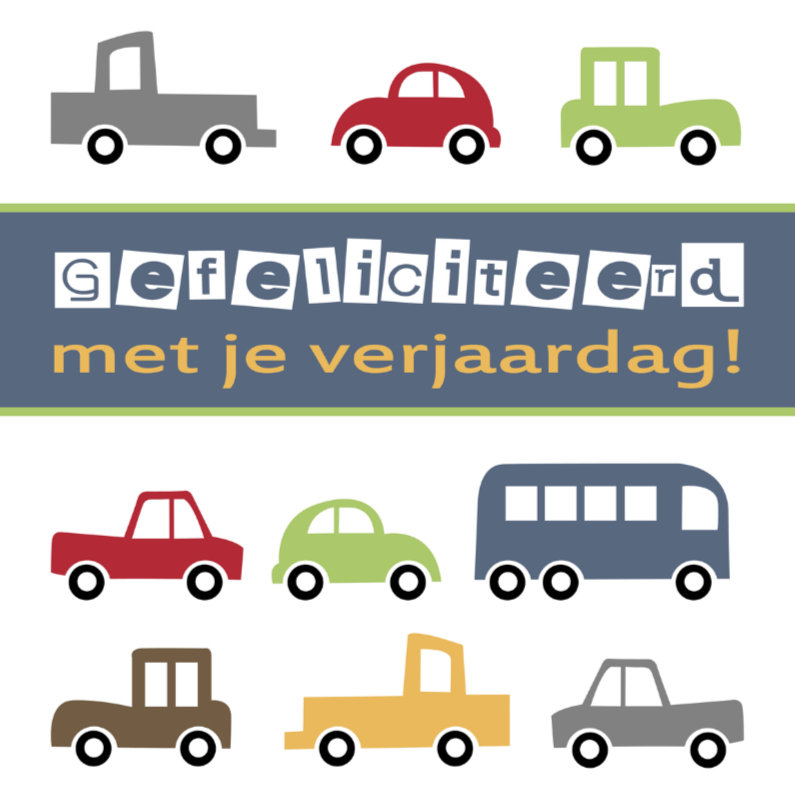 auto verjaardag - Verjaardagskaarten Verjaardagskaarten - auto verjaardag