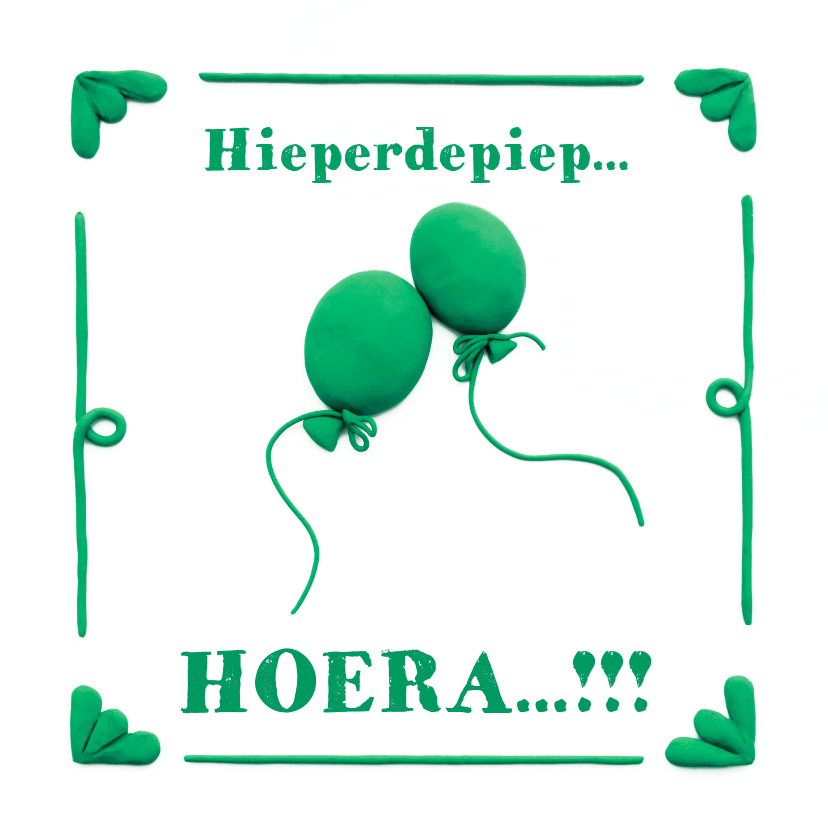 Delfts Blauwe Ballonnen Verjaardagskaart - Verjaardagskaarten Verjaardagskaarten - Delfts Blauwe Ballonnen Verjaardagskaart