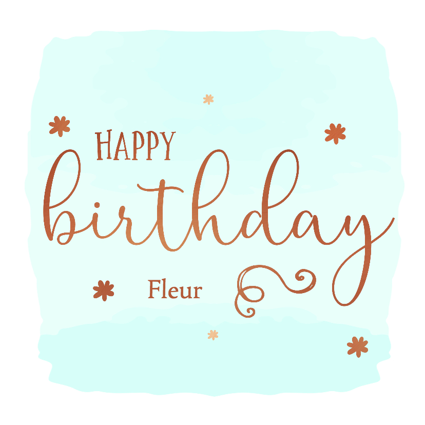 Verjaardagskaarten - Felicatie happy birthday + naam