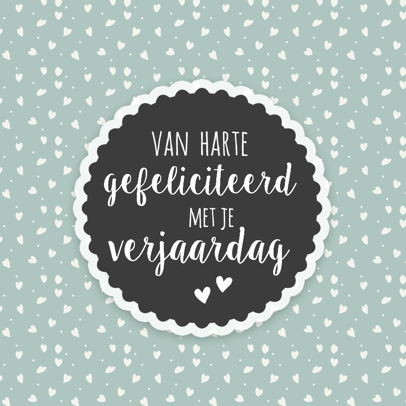 Verjaardagskaarten - Felicitatie - gefeliciteerd met je verjaardag (retro)