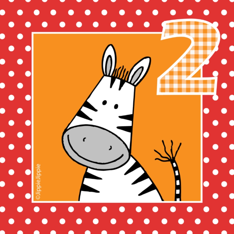 Felicitatiekaart voor 2 jaar - Verjaardagskaarten Verjaardagskaarten - Felicitatiekaart voor 2 jaar