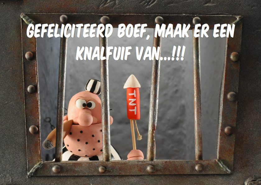 Felicitatiekaarten met knalfuif - Verjaardagskaarten Verjaardagskaarten - Felicitatiekaarten met knalfuif