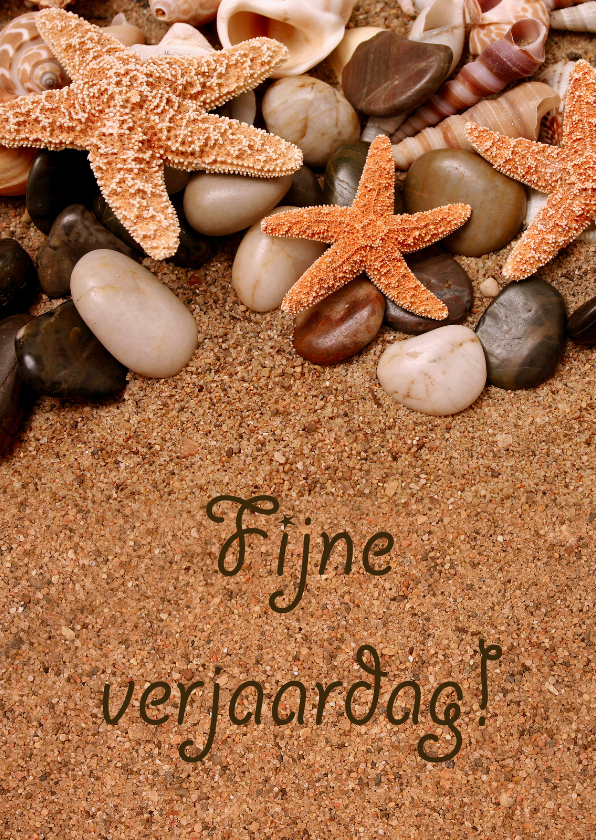 Verjaardagskaarten - Fijne verjaardag zeester