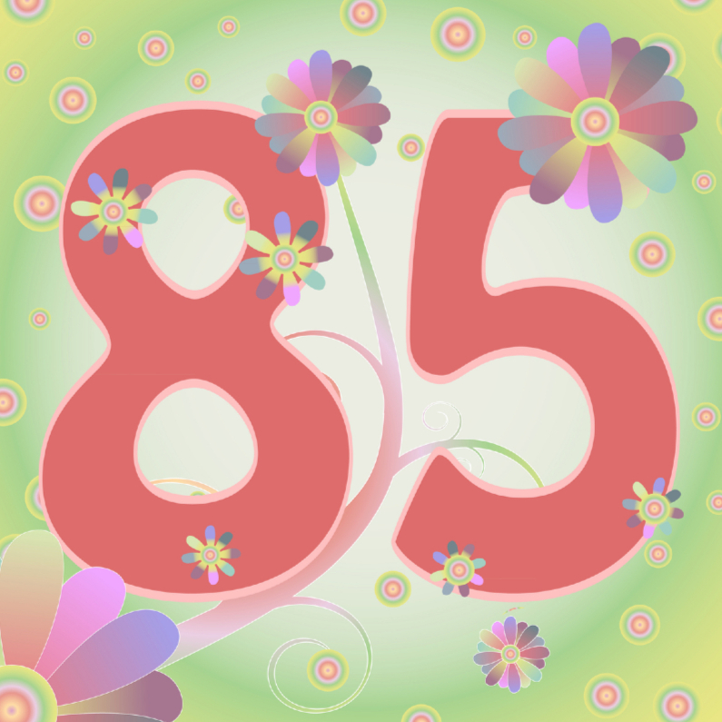 flowerpower-85jaar - Verjaardagskaarten Verjaardagskaarten - flowerpower-85jaar