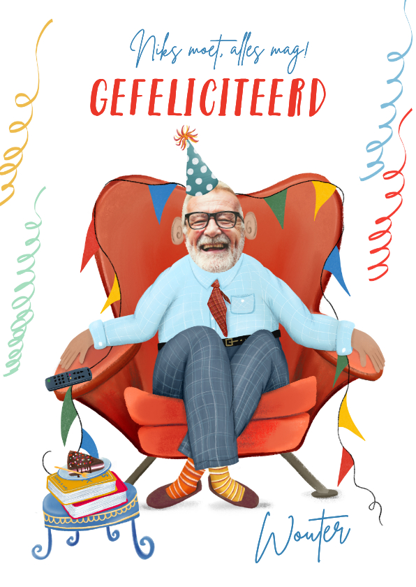 Verjaardagskaarten - Grappige verjaardagskaart met eigen foto