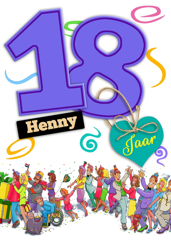 Grappige verjaardagskaart voor een jongen die 18 jaar wordt - Verjaardagskaarten Verjaardagskaarten - Grappige verjaardagskaart voor een jongen die 18 jaar wordt