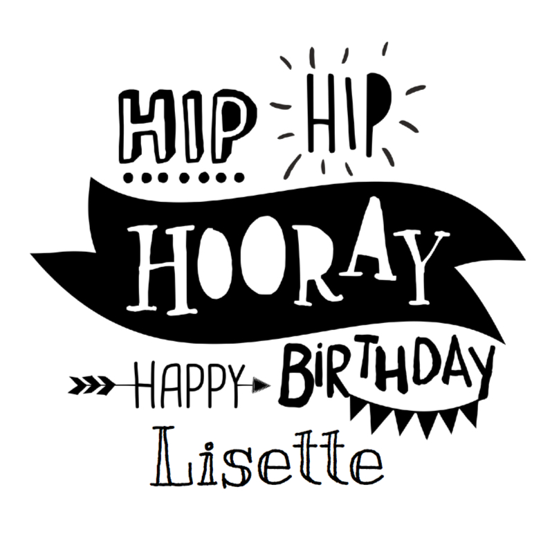 Verjaardagskaarten - Handlettering Typo Verjaardag