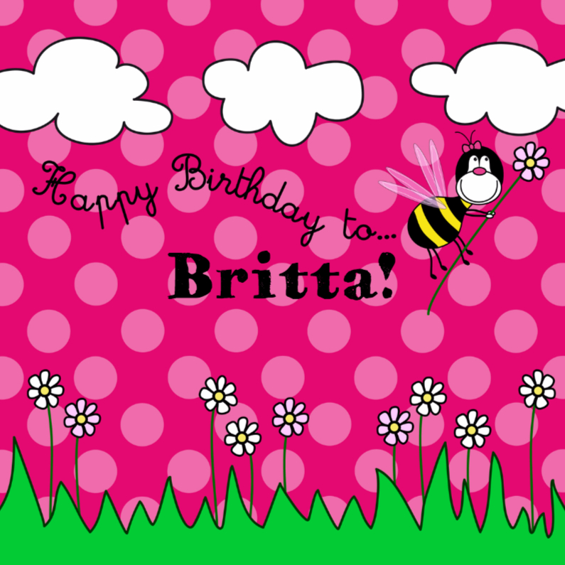 Happy BEE Birthday to NAAMkaart - Verjaardagskaarten Verjaardagskaarten - Happy BEE Birthday to NAAMkaart