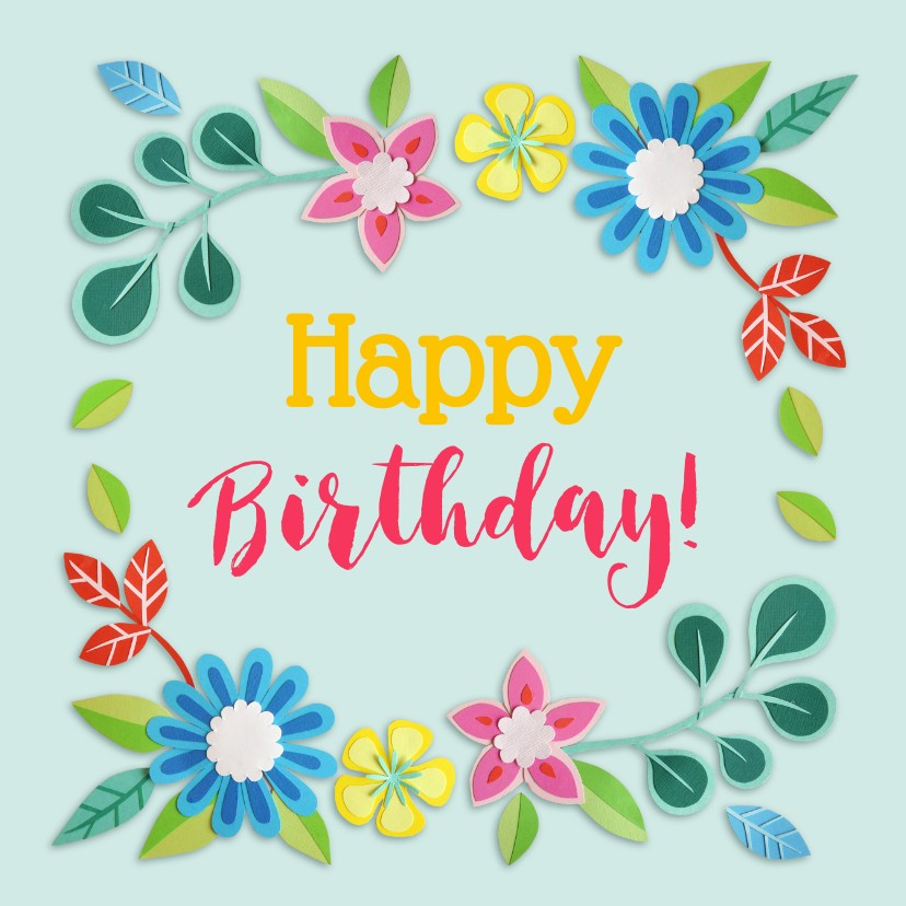 Happy Birthday! boemenrand - Verjaardagskaarten Verjaardagskaarten - Happy Birthday! boemenrand