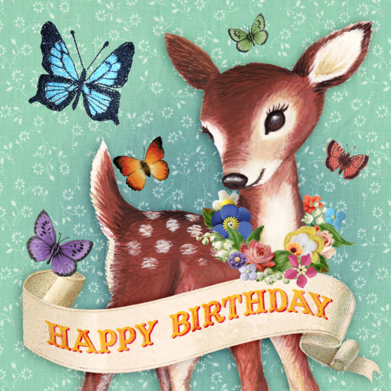Happy birthday hertje - Verjaardagskaarten Verjaardagskaarten - Happy birthday hertje