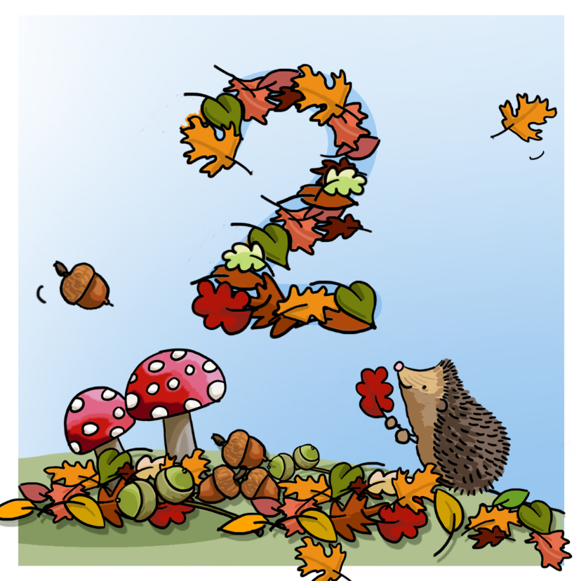 Herfst verjaardag 2 Anet Illustraties - Verjaardagskaarten Verjaardagskaarten - Herfst verjaardag 2 Anet Illustraties