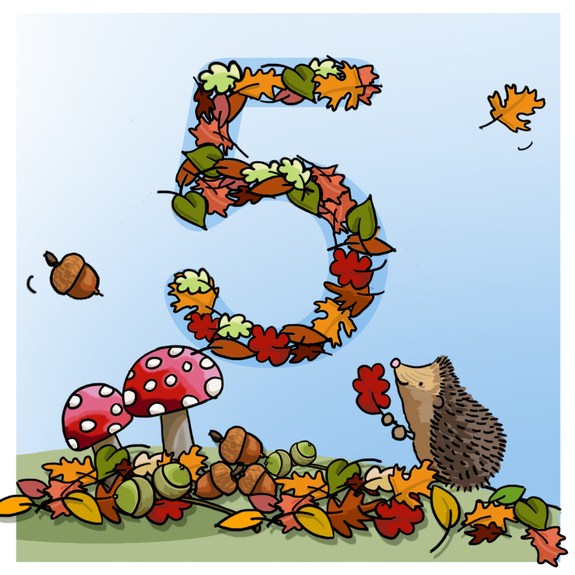 Herfst verjaardag 5 Anet Illustraties - Verjaardagskaarten Verjaardagskaarten - Herfst verjaardag 5 Anet Illustraties