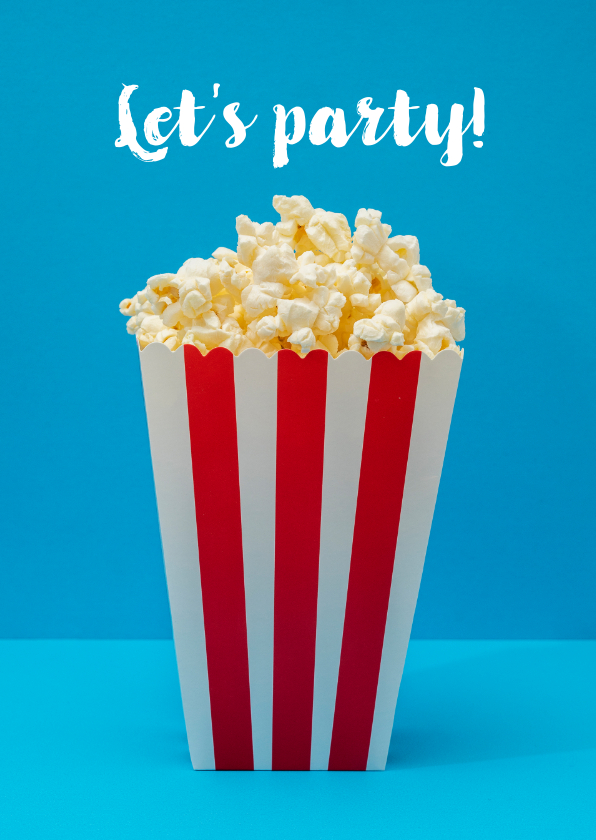 Hippe felicitatiekaart 'Let's party' voor een verjaardag - Verjaardagskaarten Verjaardagskaarten - Hippe felicitatiekaart 'Let's party' voor een verjaardag