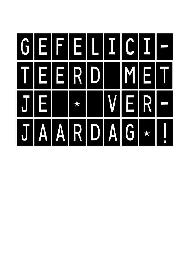 Hippe light-box verjaardagskaart - Verjaardagskaarten Verjaardagskaarten - Hippe light-box verjaardagskaart