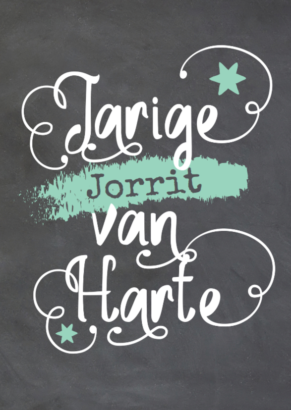 Hippe verjaardagskaart - LO - Verjaardagskaarten Verjaardagskaarten - Hippe verjaardagskaart - LO
