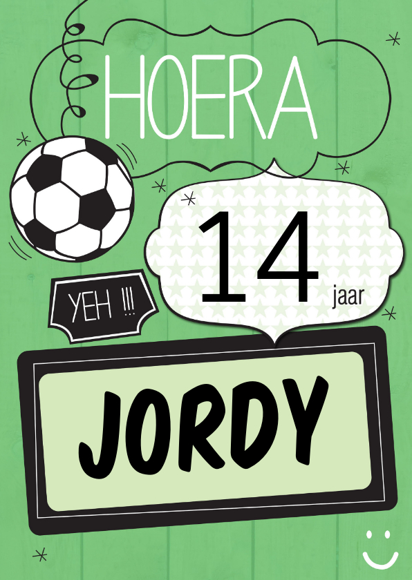 Verjaardagskaarten - Hoera.... yeh-ByF