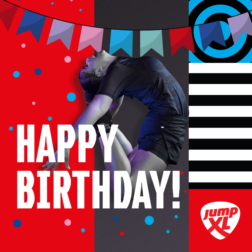 Jump XL Verjaardag Felicitatiekaart Jongen/Meisje - Verjaardagskaarten Verjaardagskaarten - Jump XL Verjaardag Felicitatiekaart Jongen/Meisje