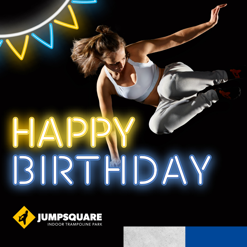Verjaardagskaarten - Jumpsquare verjaardagskaart meisje