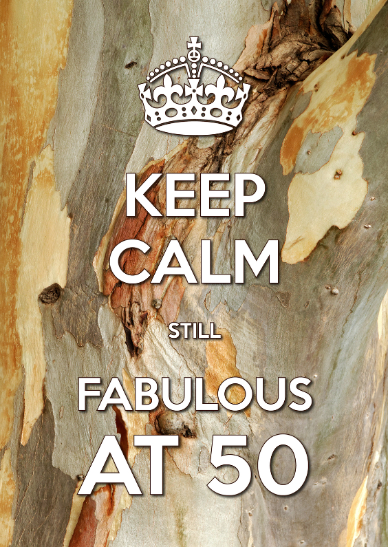 Verjaardagskaarten - Keep Calm Fabulous at 50-2