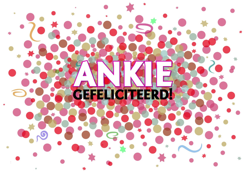 Leuke verjaardagskaart met confetti voor vrouw of meisje - Verjaardagskaarten Verjaardagskaarten - Leuke verjaardagskaart met confetti voor vrouw of meisje