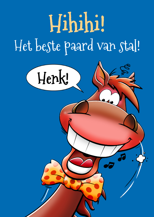 Verjaardagskaarten - Leuke verjaardagskaart voor paardenliefhebber